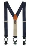 Trafalgar Classic Convertible Brace Suspenders In Navy
