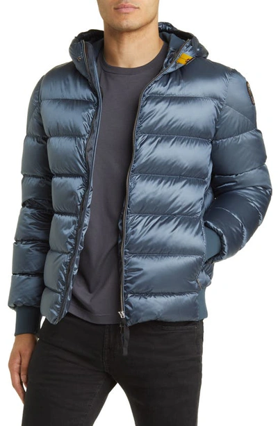 Parajumpers Puffer Jacket In Dark Avio