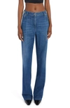 VERSACE VERSACE BUCKLE DETAIL NONSTRETCH STRAIGHT LEG JEANS