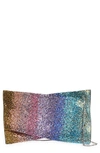 Christian Louboutin Women's Small Loubitwist Strass Clutch-on-chain In Blue Multi