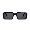 Fendi Fe40073u 01a Rectangle Sunglasses In Black