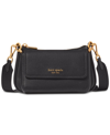 KATE SPADE DOUBLE UP SMALL PEBBLED LEATHER CROSSBODY