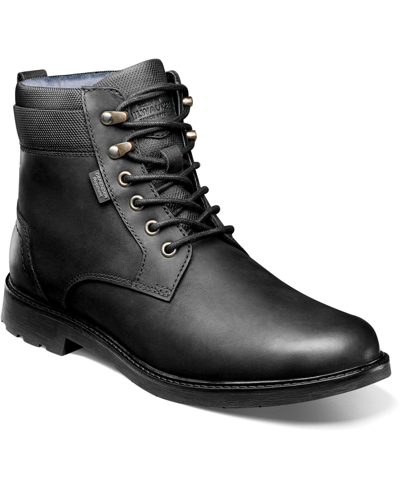 Nunn Bush 1912 Plain Toe Boot In Black Crazy Horse