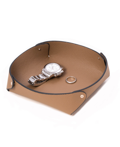 Bey-berk Catchall Valet Tray In Lay Flat Design In Multi