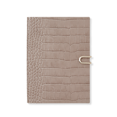 Smythson 2024 Soho Weekly Diary With Slide In Mara In Taupe