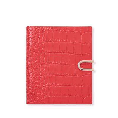 Smythson 2024 Premier Daily Fashion Diary With Slide In Mara In Watermelon