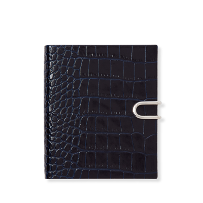 Smythson 2024 Premier Daily Fashion Diary With Slide In Mara In Navy
