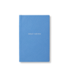Smythson Golf Notes Panama Notebook In Nile Blue