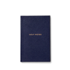 Smythson Golf Notes Panama Notebook In Navy