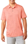Tommy Bahama Palm Coast Palmera Islandzone® Recycled Polyester Polo In Shellrossa