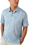 Tommy Bahama Palm Coast Palmera Islandzone® Recycled Polyester Polo In Silvery Blue