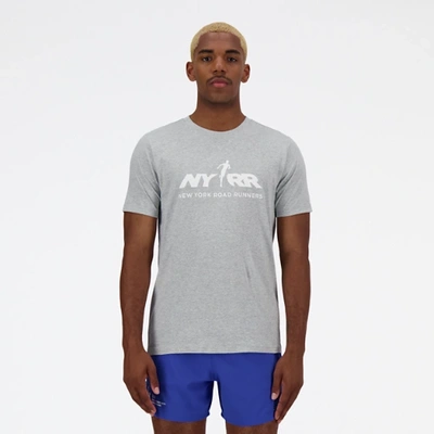 New Balance Men's Run For Life Graphic T-shirt In Grey