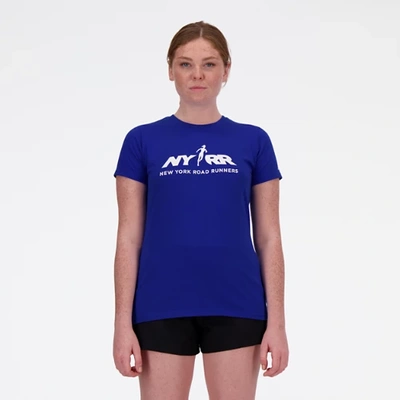 New Balance Women's Run For Life Graphic T-shirt In Blue