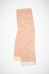 Acne Studios Monogram Jacquard Scarf In Pink,light Pink