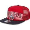 New Era Red Los Angeles Angels Speed Golfer Trucker Snapback Hat In Red