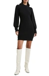 FRENCH CONNECTION VHARI BABYSOFT RIB SWEATER MINIDRESS