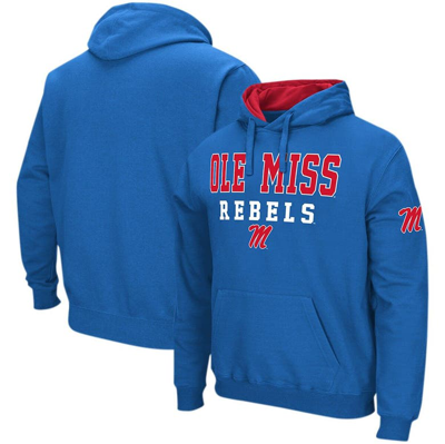 Colosseum Powder Blue Ole Miss Rebels Sunrise Pullover Hoodie