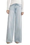 Rag & Bone Featherweight Sofie Wide-leg Jeans In Meadow Blue