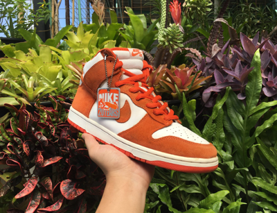 スニーカー NIKE 2005 DUNK HIGH PRO SB SYRACUSE Pre-owned Nike Sb Dunk High Pro Syracuse 2005 Shoes In White