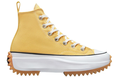 Pre-owned Converse Run Star Hike Hi Citron Zest Gum In Citron Zest/black/white