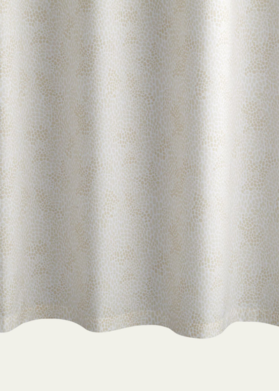 Matouk Nikita Shower Curtain In Champagne