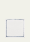 Kim Seybert Jardin Napkin In White/blue