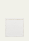 Kim Seybert Impression Napkin In White/gold