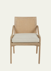 Interlude Home Delray Side Chair In White Ceruse/ Off