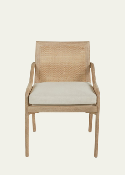 Interlude Home Delray Side Chair In White Ceruse/ Off