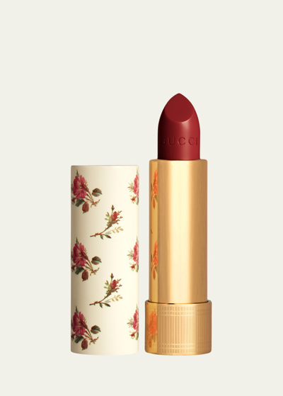 Gucci Rouge A Levres Voile Lipstick In 502 Eadie Scarlet