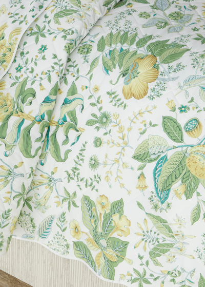 Matouk Schumacher Pomegranate Full/queen Quilt In Citrus