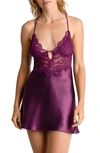 IN BLOOM BY JONQUIL GENEVA LACE & SATIN CHEMISE
