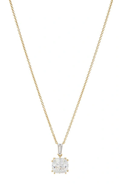 Nadri A La Carte Cushion Pendant Necklace In Rhodium Plated Or 18k Gold Plated, 16