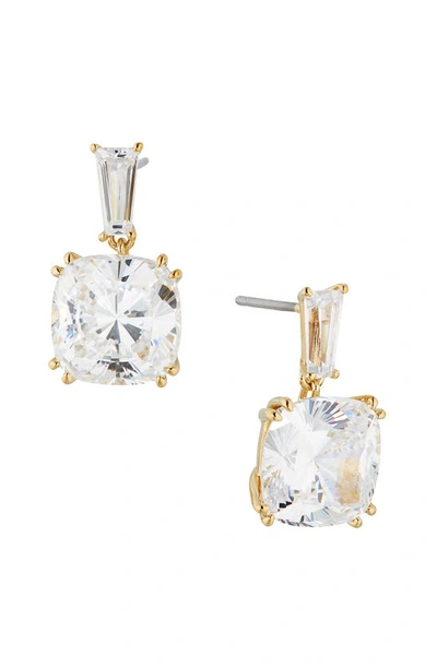 Nadri A La Carte Cushion Drop Earrings In Rhodium Plated Or 18k Gold Plated