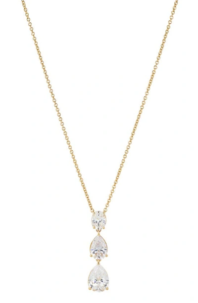 Nadri Chiara Pear Shape Drop Pendant Necklace, 16 In Gold