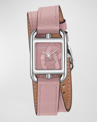 Herms Cape Cod Watch, Small Model, 31 Mm In Pink
