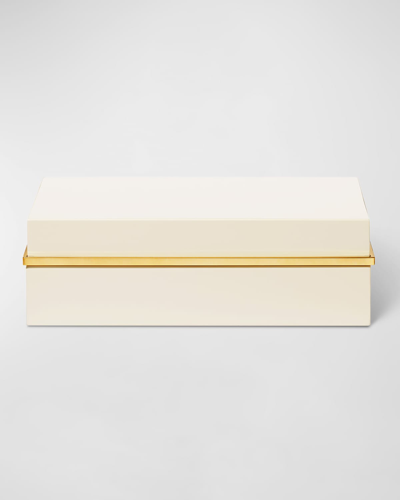 Aerin Piero Small Lacquer Box In Neutral