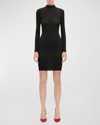 Wolford Simkhai Warp Knit Logo Mini Dress In Black