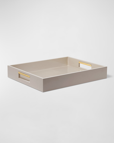 Aerin Piero Lacquer Tray In Taupe