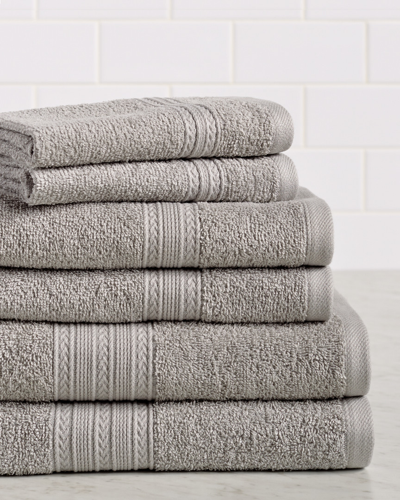 Superior Eco-friendly 6pc Solid Absorbent Towel Set