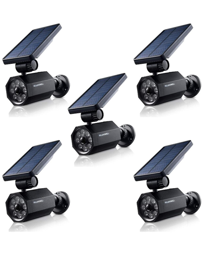 Bell + Howell Bionic Spotlight Solar Outdoor Motion Sensor Light - 5 Pack In Black