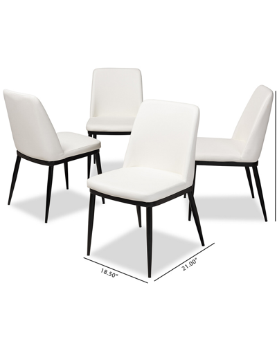 Design Studios Set Of 4 Davignon Dining Chairs
