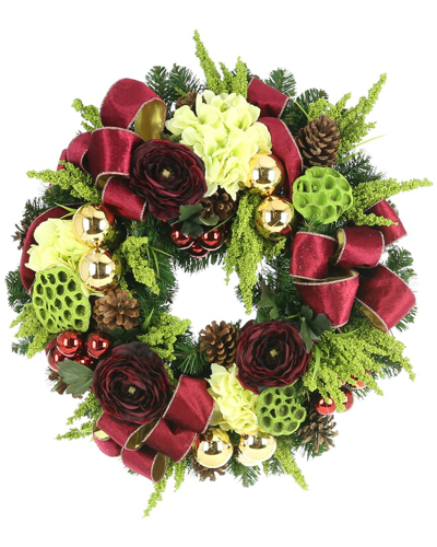 Creative Displays 26in Holiday Wreath In Green