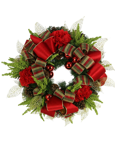Creative Displays 26in Holiday Wreath In Green