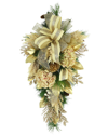 CREATIVE DISPLAYS CREATIVE DISPLAYS CHAMPAGNE AND CREAM WINTER SWAG FLORAL ARRANGEMENT