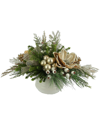Creative Displays Magnolia Holiday Floral Arrangement In Champagne