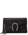 Gucci Dionysus Crystal And Leather Cross-body Bag In Black
