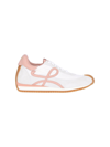 Loewe Flow Runner Leather-trimmed Shell And Suede Sneakers In White