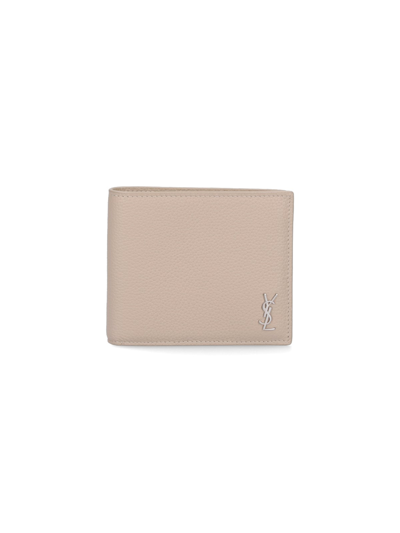 Saint Laurent "tiny Cassandre East/west" Wallet In White