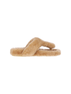 LOEWE SHEARLING THONG SANDALS